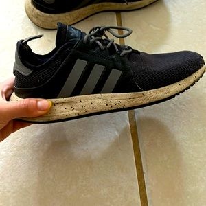 Men’s Adidas Black Sneakers, Size US 6 1/2